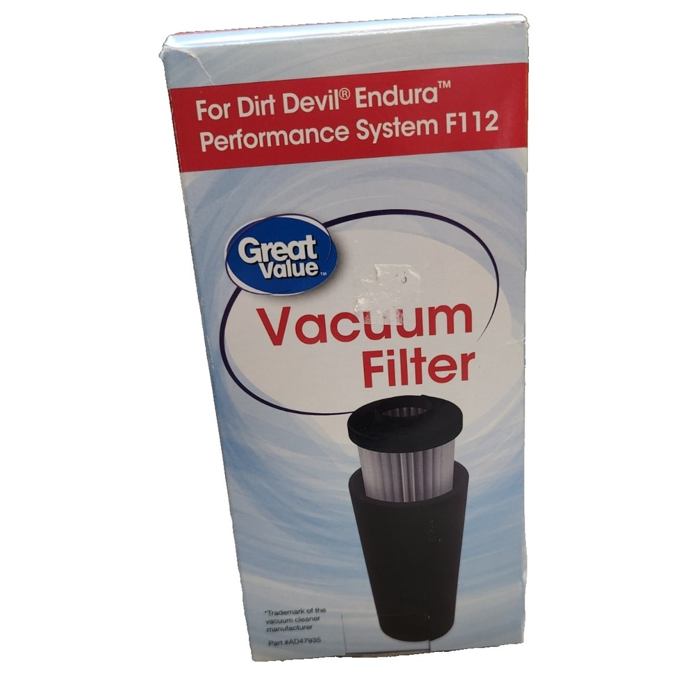 Great Value Vacuum Filter 529925 For Dirt Devil Endura F112 New